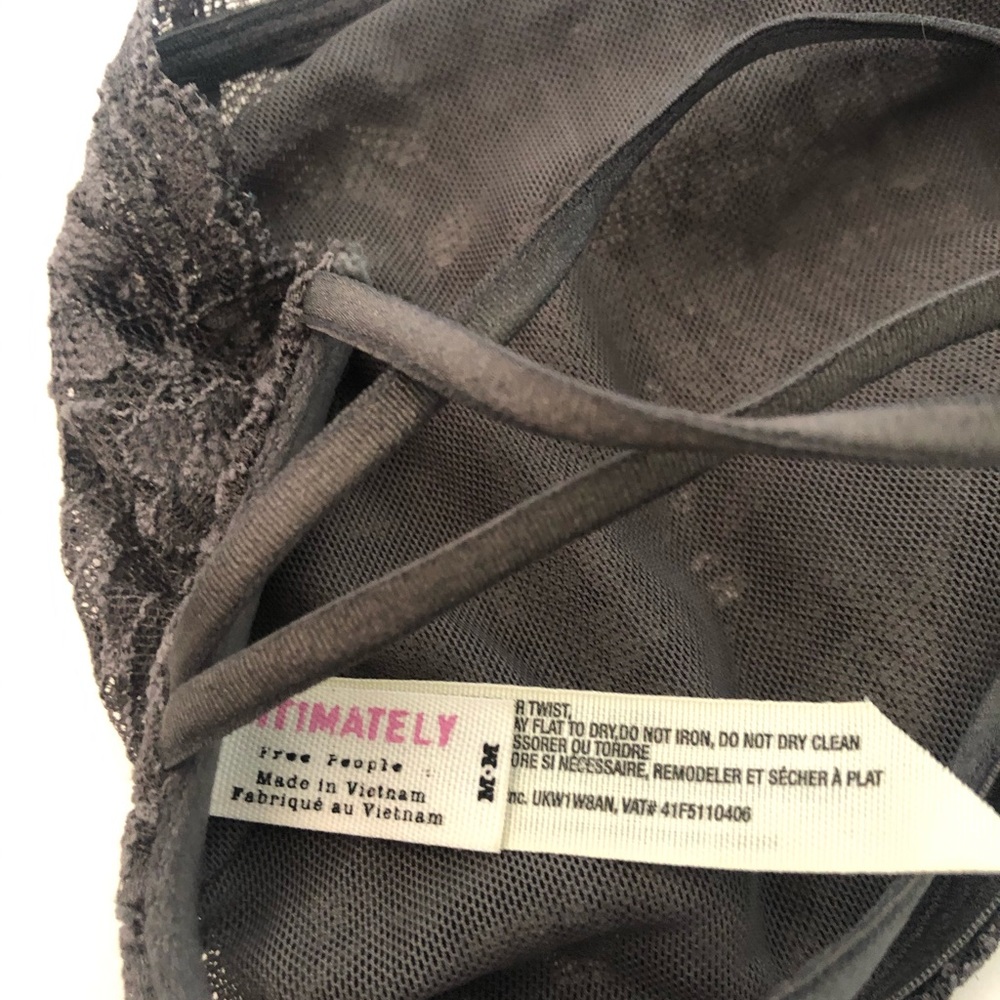 Free People Gray Lace Bandeau - worn once - Picture 2 of 3